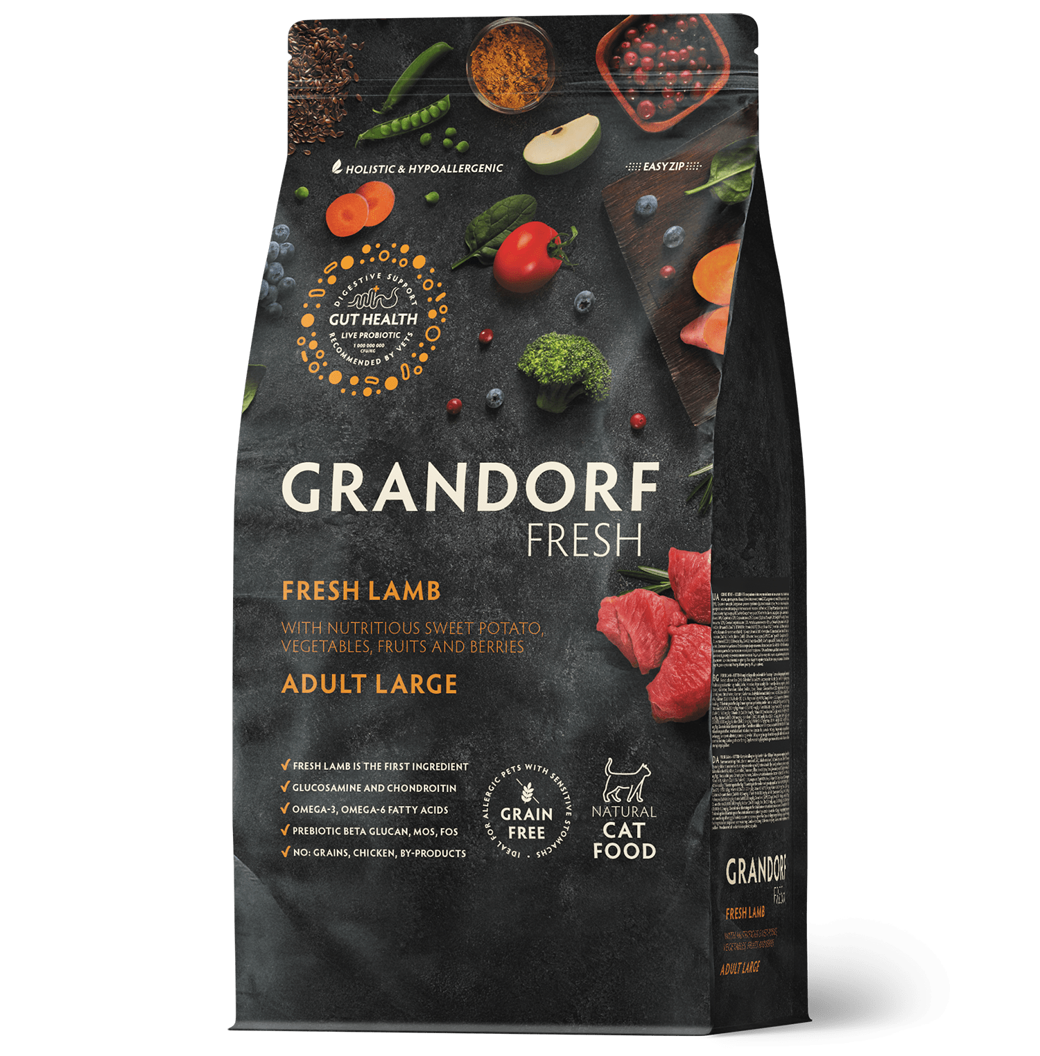 Cat food Grandorf Fresh with lamb for large breed cats